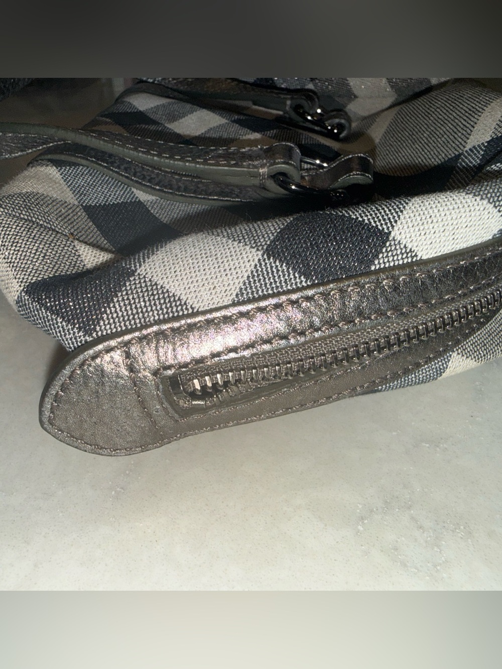 Burberry Shimmer Plaid Mini Handbag- rare/perfect condition!! No wear- - Picture 4 of 10